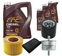 DENCKERMANN Controllo Set MANNOL Diesel TDI 5W-30 8L Per Saab 9-5 Kombi 2.0