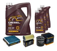 DENCKERMANN Controllo Set MANNOL Diesel TDI 5W-30 8L Per Toyota Hiace IV Bus