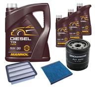 DENCKERMANN Controllo Set MANNOL Diesel TDI 5W-30 8L Per Toyota Land Cruiser