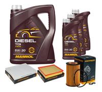 DENCKERMANN Controllo Set MANNOL Diesel TDI 5W-30 8L Per VW Amarok 2.0 BiTDI