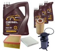 DENCKERMANN Controllo Set MANNOL Diesel TDI 5W-30 8L Per VW Amarok 3.0