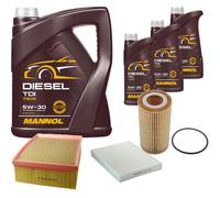 DENCKERMANN Controllo Set MANNOL Diesel TDI 5W-30 8L Per VW Amarok 3.0