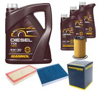 DENCKERMANN Controllo Set MANNOL Diesel TDI 5W-30 8L Per VW Touareg 3.0 V6
