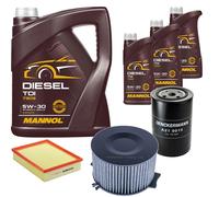 DENCKERMANN Controllo Set MANNOL Diesel TDI 5W-30 8L Per VW Transporter IV