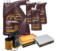 DENCKERMANN Controllo Set MANNOL Diesel TDI 5W-30 8L Per VW Transporter V