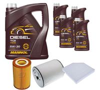DENCKERMANN Controllo Set MANNOL Diesel TDI 5W-30 9L Per Audi A8 3.0 TFSI