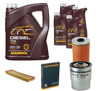 DENCKERMANN Controllo Set MANNOL Diesel TDI 5W-30 9L Per BMW 3 Serie 325td
