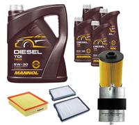 DENCKERMANN Controllo Set MANNOL Diesel TDI 5W-30 9L Per BMW 5 Serie 540I 535I