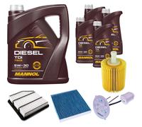 DENCKERMANN Controllo Set MANNOL Diesel TDI 5W-30 9L Per Lexus IS II 250