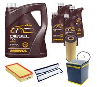 DENCKERMANN Controllo Set MANNOL Diesel TDI 5W-30 9L Per Mercedes E-Klasse