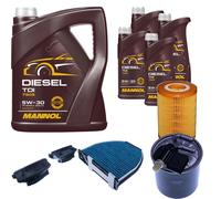 DENCKERMANN Controllo Set MANNOL Diesel TDI 5W-30 9L Per Mercedes E-Klasse