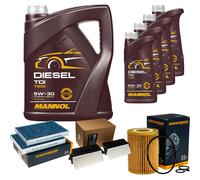 DENCKERMANN Controllo Set MANNOL Diesel TDI 5W-30 9L Per Mercedes S-Klasse