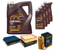 Denckermann Controllo Set mannol Diesel Tdi 5W-30 9L per Opel - Vivaro Combi