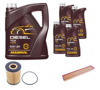 DENCKERMANN Controllo Set MANNOL Diesel TDI 5W-30 9L Per Porsche Panamera