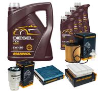 DENCKERMANN Controllo Set MANNOL Diesel TDI 5W-30 9L Per Toyota Verso 2.0