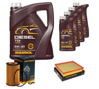 DENCKERMANN Controllo Set MANNOL Diesel TDI 5W-30 9L Per VW Amarok 2.0 BiTDI