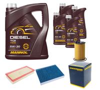 DENCKERMANN Controllo Set MANNOL Diesel TDI 5W-30 9L Per VW Touareg 3.0 V6