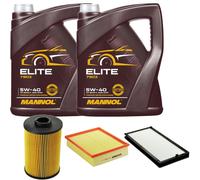 DENCKERMANN Controllo Set MANNOL Elite 5W-40 10L Per BMW 7 Serie 730i iL V8