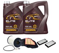 DENCKERMANN Controllo Set MANNOL Elite 5W-40 10L Per BMW X5 XDRIVE50I X6