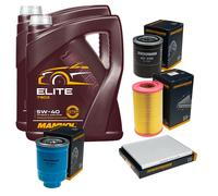 DENCKERMANN Controllo Set MANNOL Elite 5W-40 10L Per Ford Maverick 2.7 TD