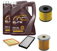 DENCKERMANN Controllo Set MANNOL Elite 5W-40 10L Per Opel Vivaro Kasten 2.5
