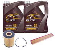 DENCKERMANN Controllo Set MANNOL Elite 5W-40 10L Per Porsche Panamera 4.8 4S