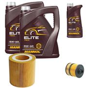 DENCKERMANN Controllo Set MANNOL Elite 5W-40 11L Per Saab 9-5 Kombi 3.0 TiD