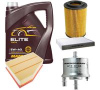 Denckermann Controllo Set mannol Elite 5W-40 5L per Audi A1 2.0 TFSI Quattro