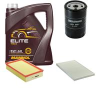 DENCKERMANN Controllo Set MANNOL Elite 5W-40 5L Per Audi A6 2.0