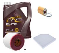 DENCKERMANN Controllo Set MANNOL Elite 5W-40 5L Per Audi A6 Avant 1.8 TFSI