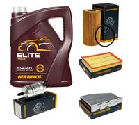 DENCKERMANN Controllo Set MANNOL Elite 5W-40 5L Per Audi TT 2.0 TTS Quattro