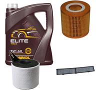 DENCKERMANN Controllo Set MANNOL Elite 5W-40 5L Per BMW 1Er 116I 3Er
