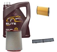 Denckermann Controllo Set mannol Elite 5W-40 5L per BMW 1er 120d 120i 3er
