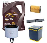 Denckermann Controllo Set mannol Elite 5W-40 5L per BMW 1er