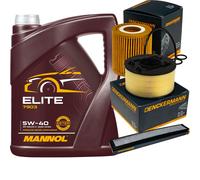 DENCKERMANN Controllo Set MANNOL Elite 5W-40 5L Per BMW 3er Compact 316 TI