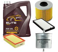 DENCKERMANN Controllo Set MANNOL Elite 5W-40 5L Per BMW 5 Serie 518I