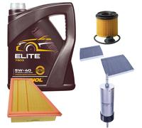 DENCKERMANN Controllo Set MANNOL Elite 5W-40 5L Per BMW 5 Serie 520i