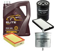 DENCKERMANN Controllo Set MANNOL Elite 5W-40 5L Per BMW 5 Serie 520I 525I