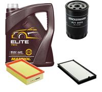 DENCKERMANN Controllo Set MANNOL Elite 5W-40 5L Per BMW 5 Serie 520I 525I