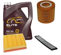 DENCKERMANN Controllo Set MANNOL Elite 5W-40 5L Per BMW X3 XDRIVE20I 2.0I