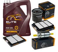 DENCKERMANN Controllo Set MANNOL Elite 5W-40 5L Per Chevrolet Matiz 0.8 LPG