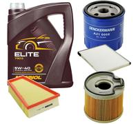DENCKERMANN Controllo Set MANNOL Elite 5W-40 5L Per Citroën Xsara Break 2.0