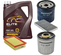 DENCKERMANN Controllo Set MANNOL Elite 5W-40 5L Per Fiat Bravo I 1.9 TD 100