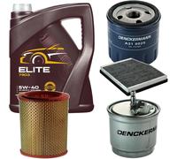 DENCKERMANN Controllo Set MANNOL Elite 5W-40 5L Per Fiat Doblo Cargo 1.9 D