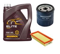 DENCKERMANN Controllo Set MANNOL Elite 5W-40 5L Per Fiat Panda 1.2 4X4