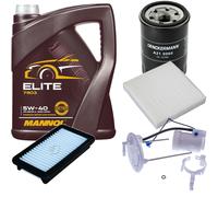 DENCKERMANN Controllo Set MANNOL Elite 5W-40 5L Per Fiat Sedici 1.6 16V 4x4