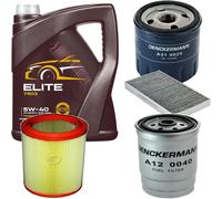 DENCKERMANN Controllo Set MANNOL Elite 5W-40 5L Per Lancia Lybra SW 1.9 JTD