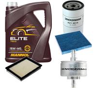 DENCKERMANN Controllo Set MANNOL Elite 5W-40 5L Per Mazda 2 1.6