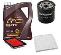 DENCKERMANN Controllo Set MANNOL Elite 5W-40 5L Per Nissan Micra IV 1.2 Note