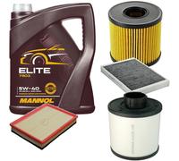 DENCKERMANN Controllo Set MANNOL Elite 5W-40 5L Per Opel Astra H 1.3 CDTi